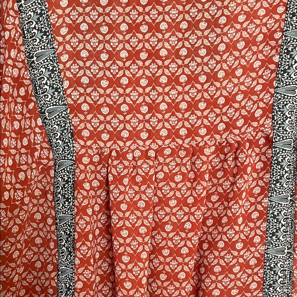 Knox Rose Red and Black Boho Blouse - Picture 10 of 11